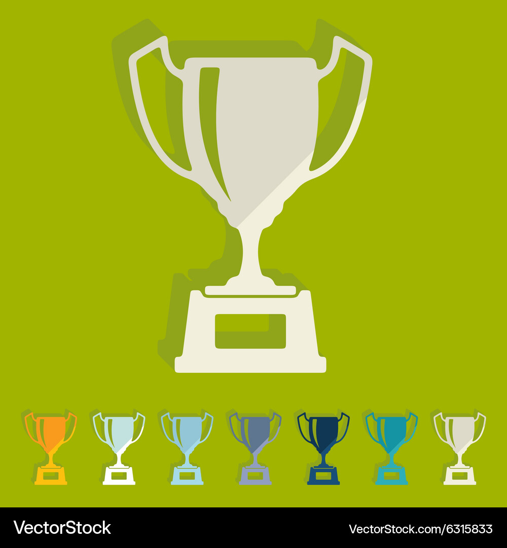 Flat design winner Royalty Free Vector Image - VectorStock