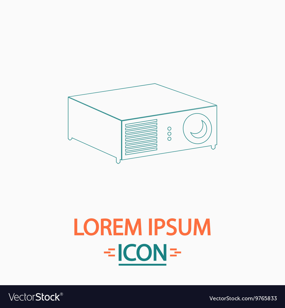 Projector computer symbol