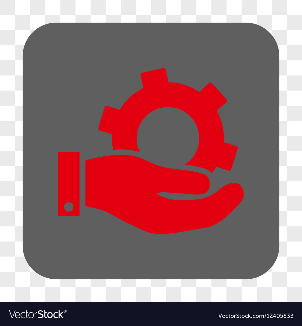 Service rounded square button