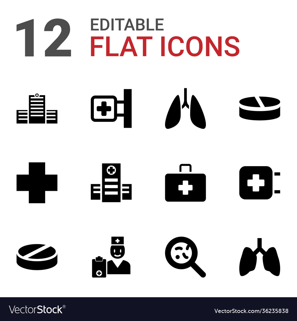 12 illness icons