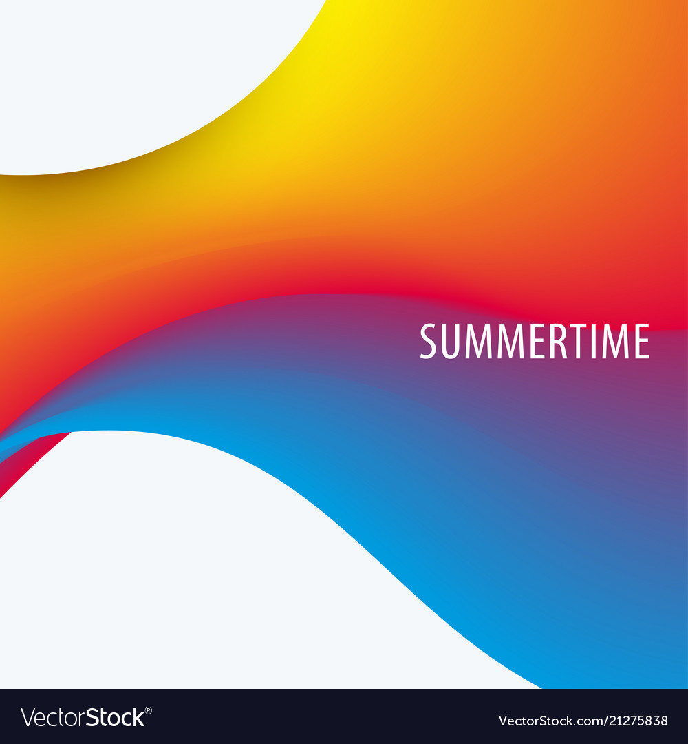 Abstract design of colourful flow elements vector image Abstract design of colourful flow elements