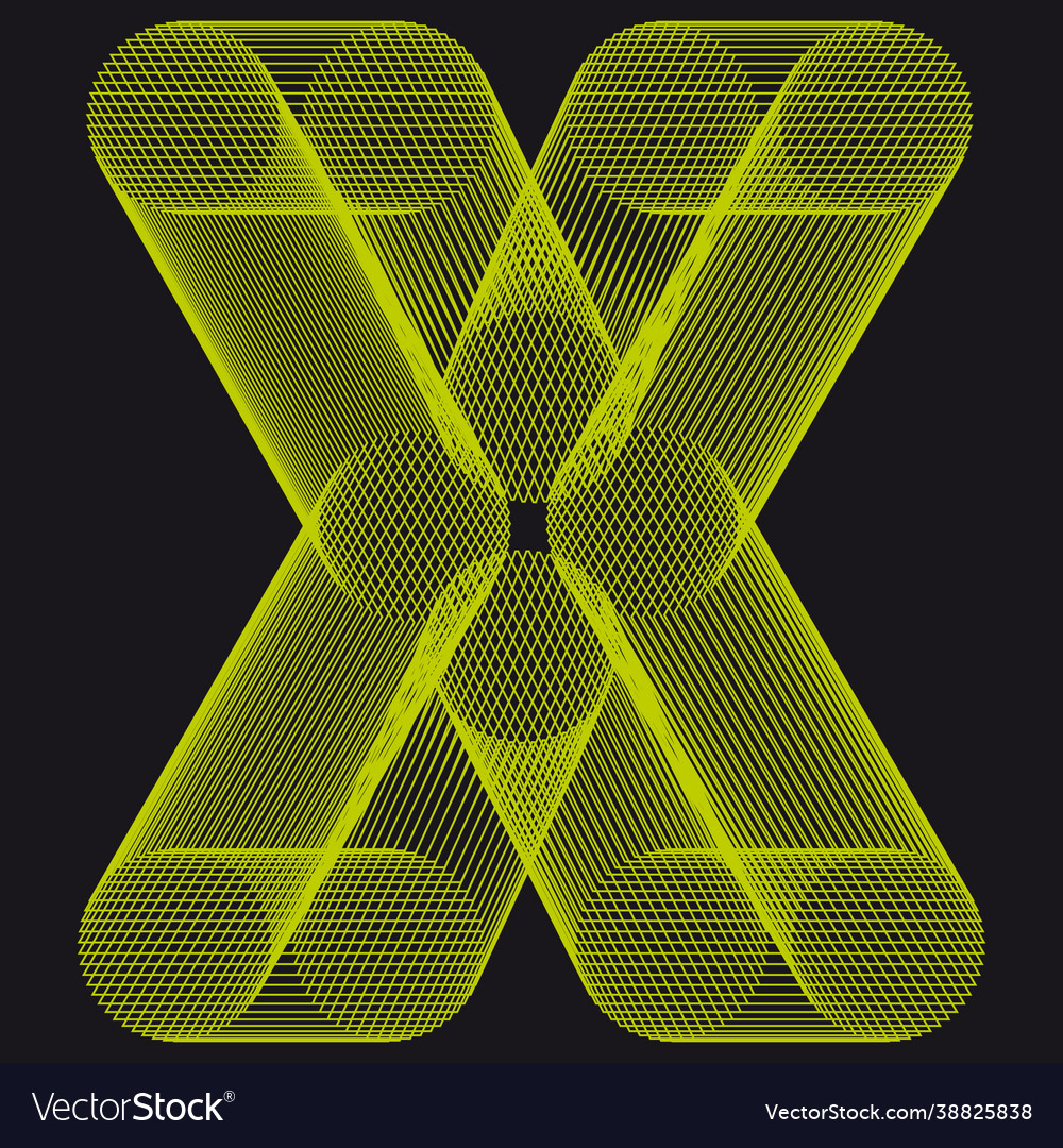 Abstract generative art object Vector Image Abstract generative art object