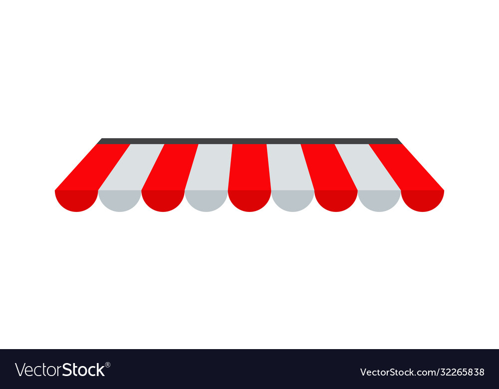 Awning canopy Royalty Free Vector Image VectorStock
