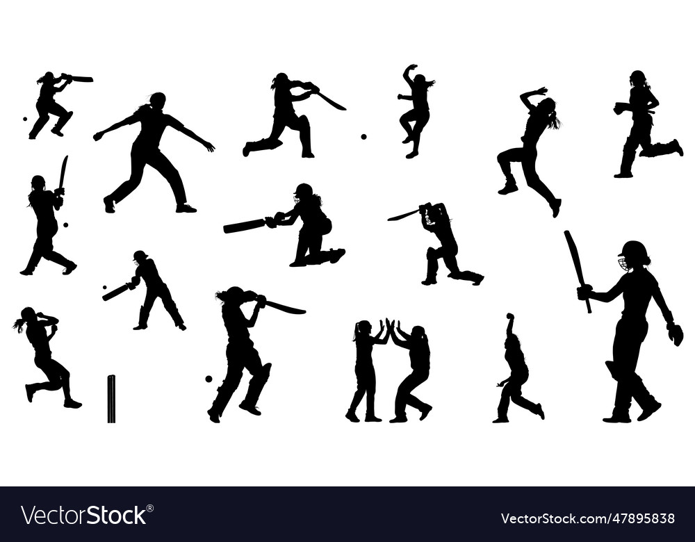 Female cricket Royalty Free Vector Image - VectorStock