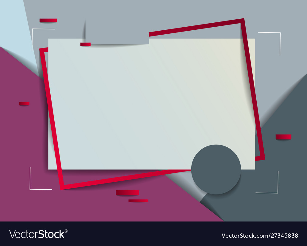 Frame with copy space for text design template vector image Frame with copy space for text design template