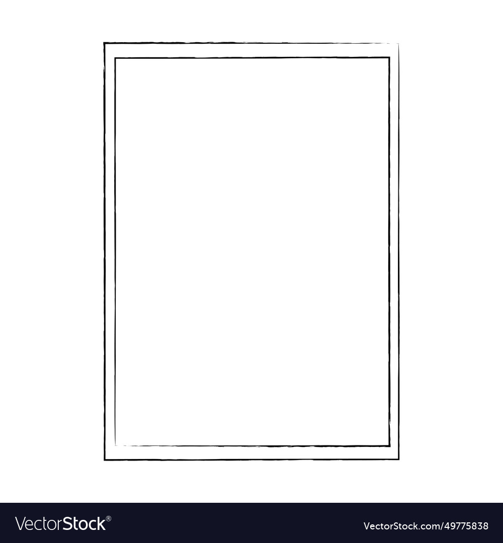 Grunge frame shape icon vertical rectangle