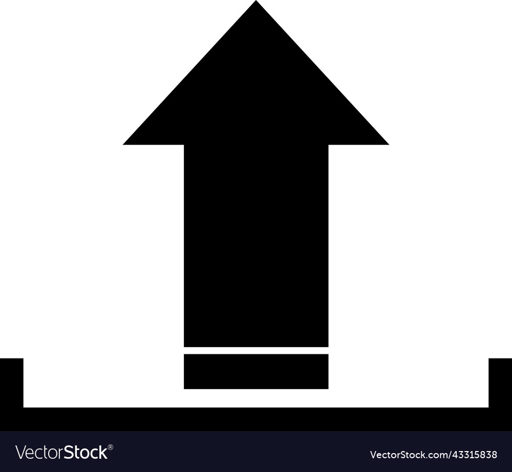 Isolated upload icon Vector Image Isolated upload icon