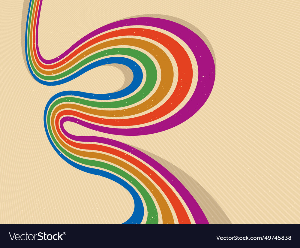 Linear abstract background in all colors vector image Linear abstract background in all colors