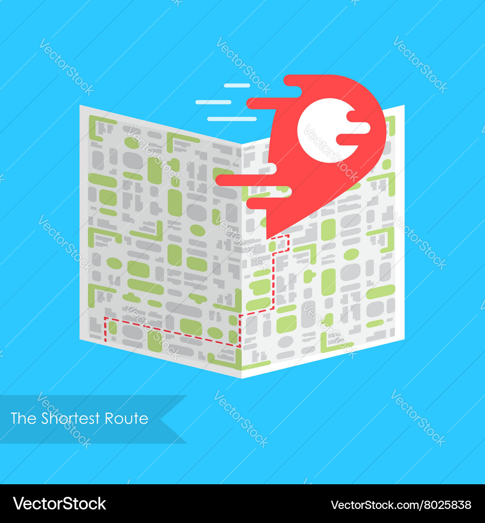 Red pointer on map Royalty Free Vector Image - VectorStock
