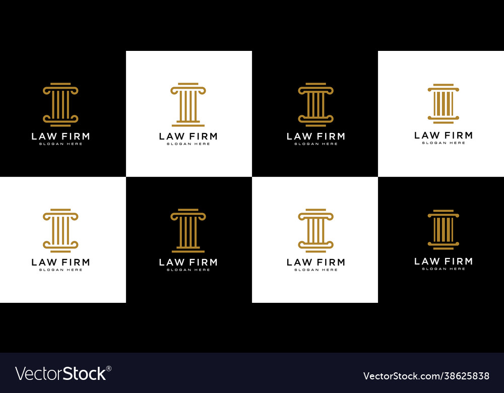 Set isolated pillar icon history element can vector image Set isolated pillar icon history element can