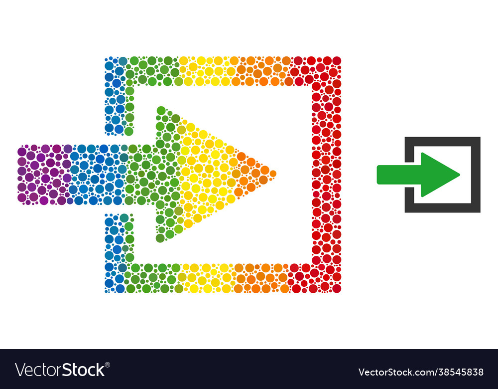 Spectrum import arrow composition icon spheric