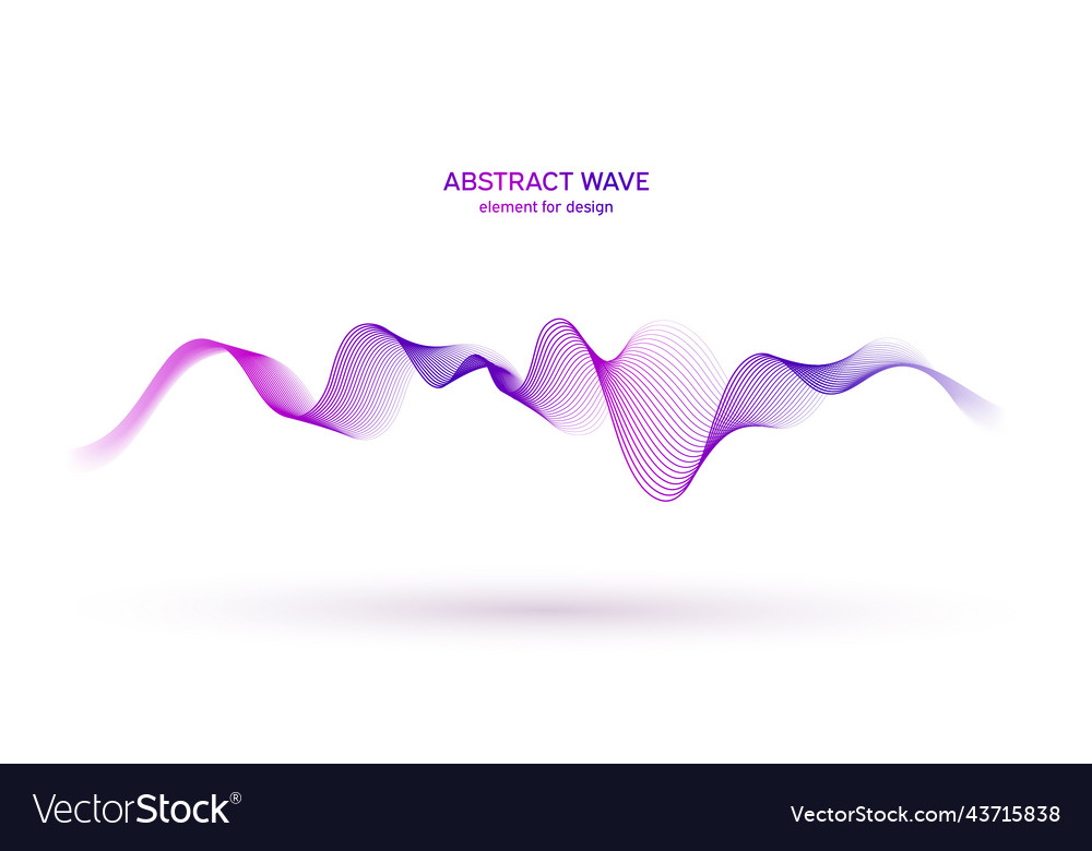 Wave colorful element abstract background digital