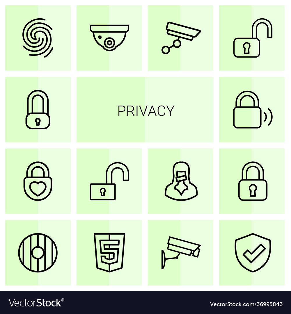 14 privacy icons