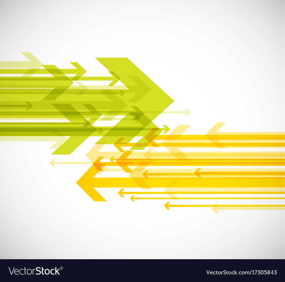 Abstract background with colorful arrows