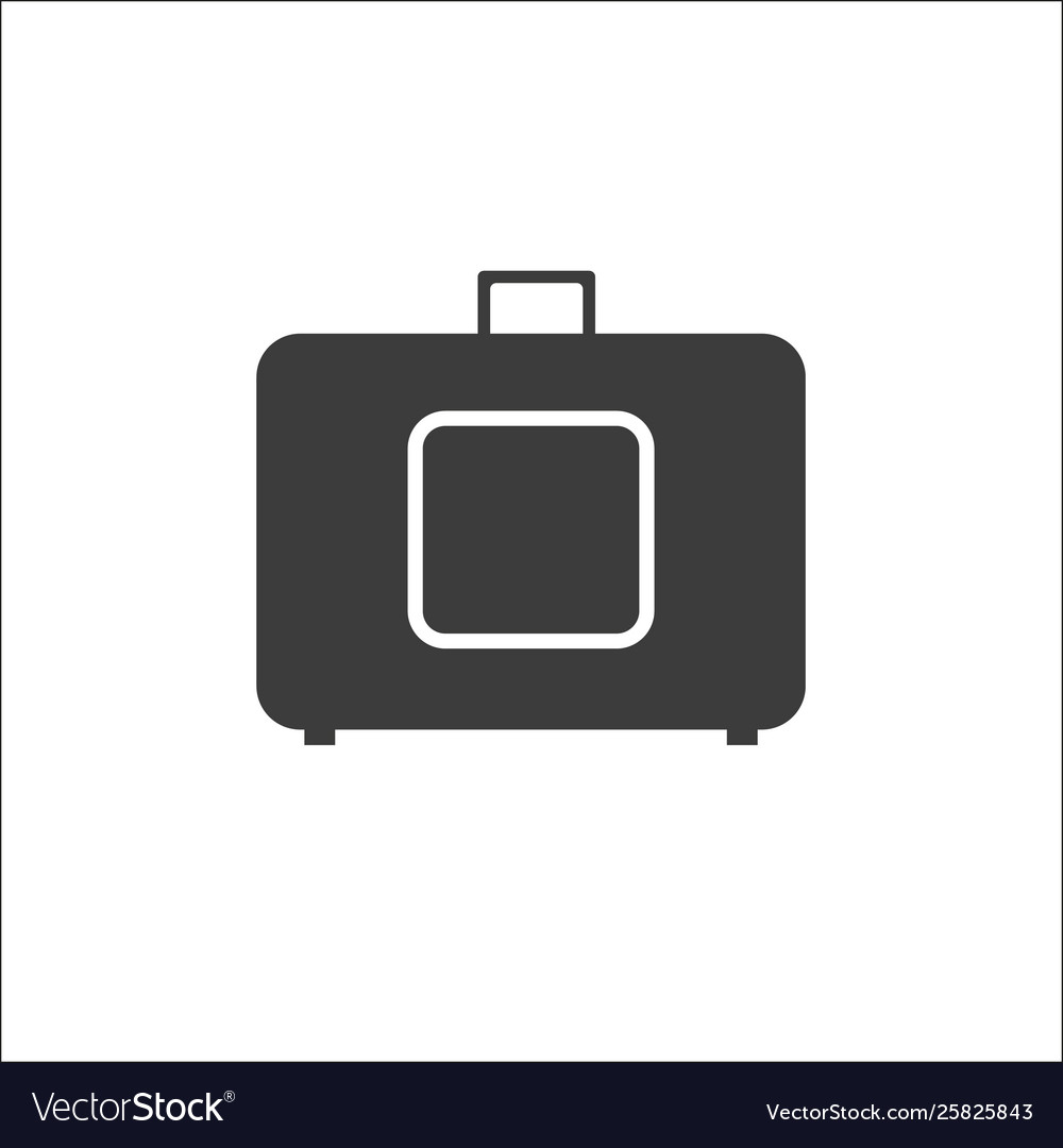 Baggage luggage suitcase icon