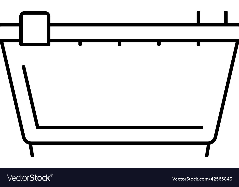 Basin plastic line icon