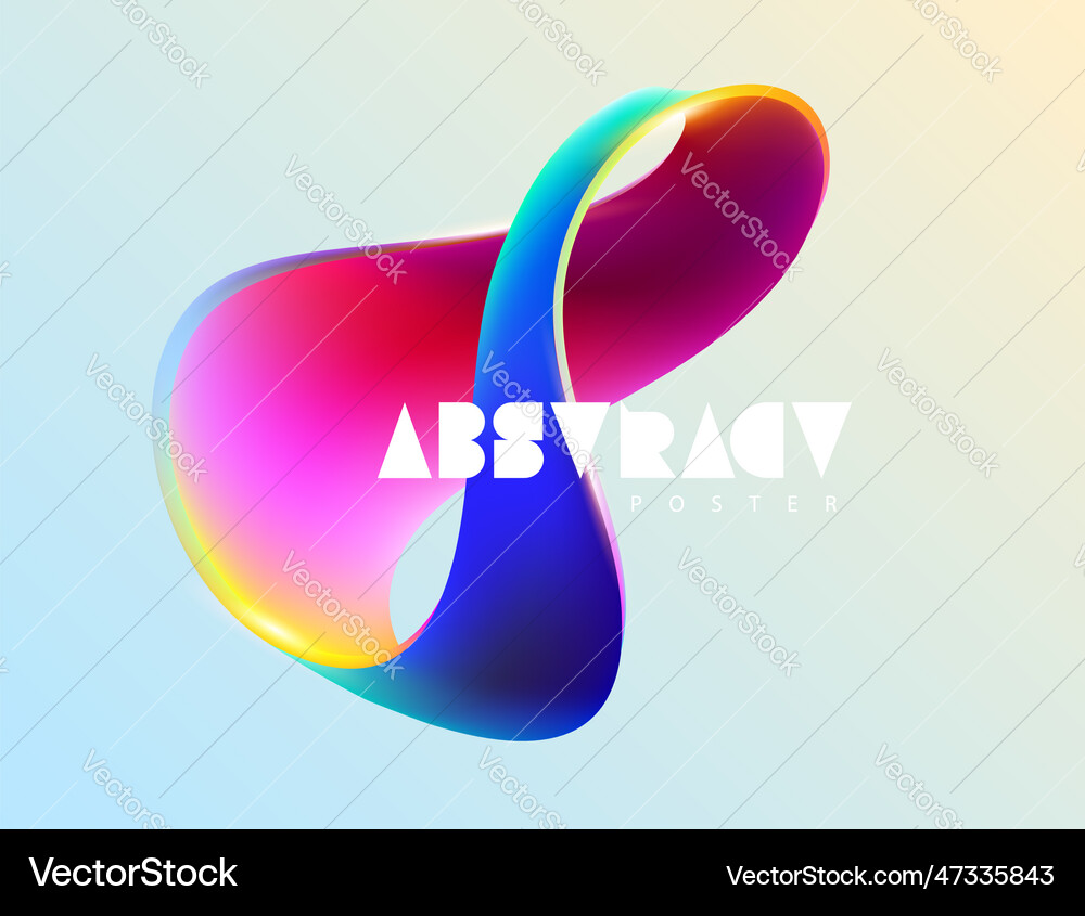Colorful spiral ribbon Royalty Free Vector Image
