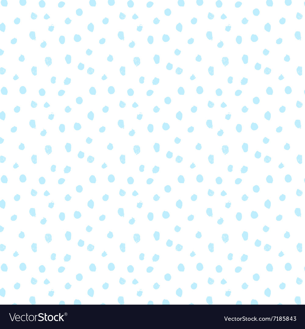 Hand drawn dots snow seamless pattern