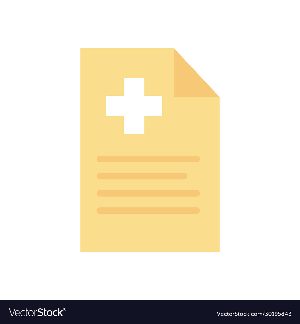 Isolated document with cross flat style icon