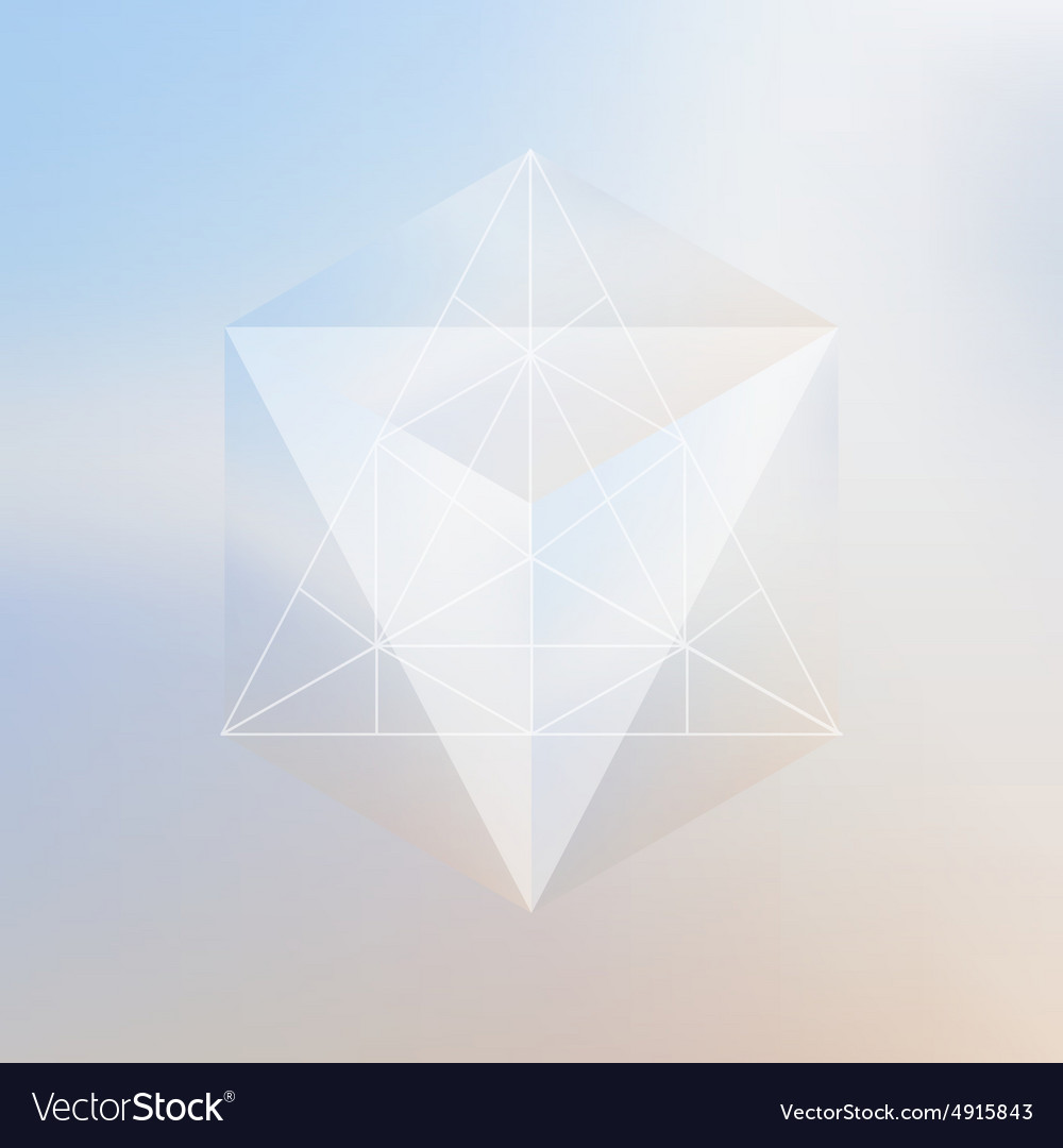 Isometric Prism & Cube Reflection
