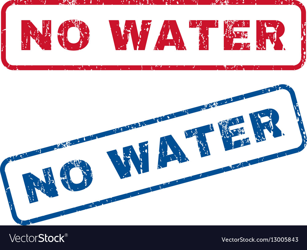 No water rubber stamps