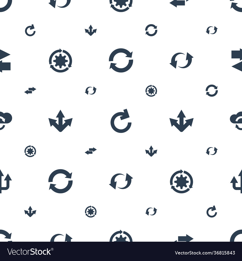 Reload icons pattern seamless white background