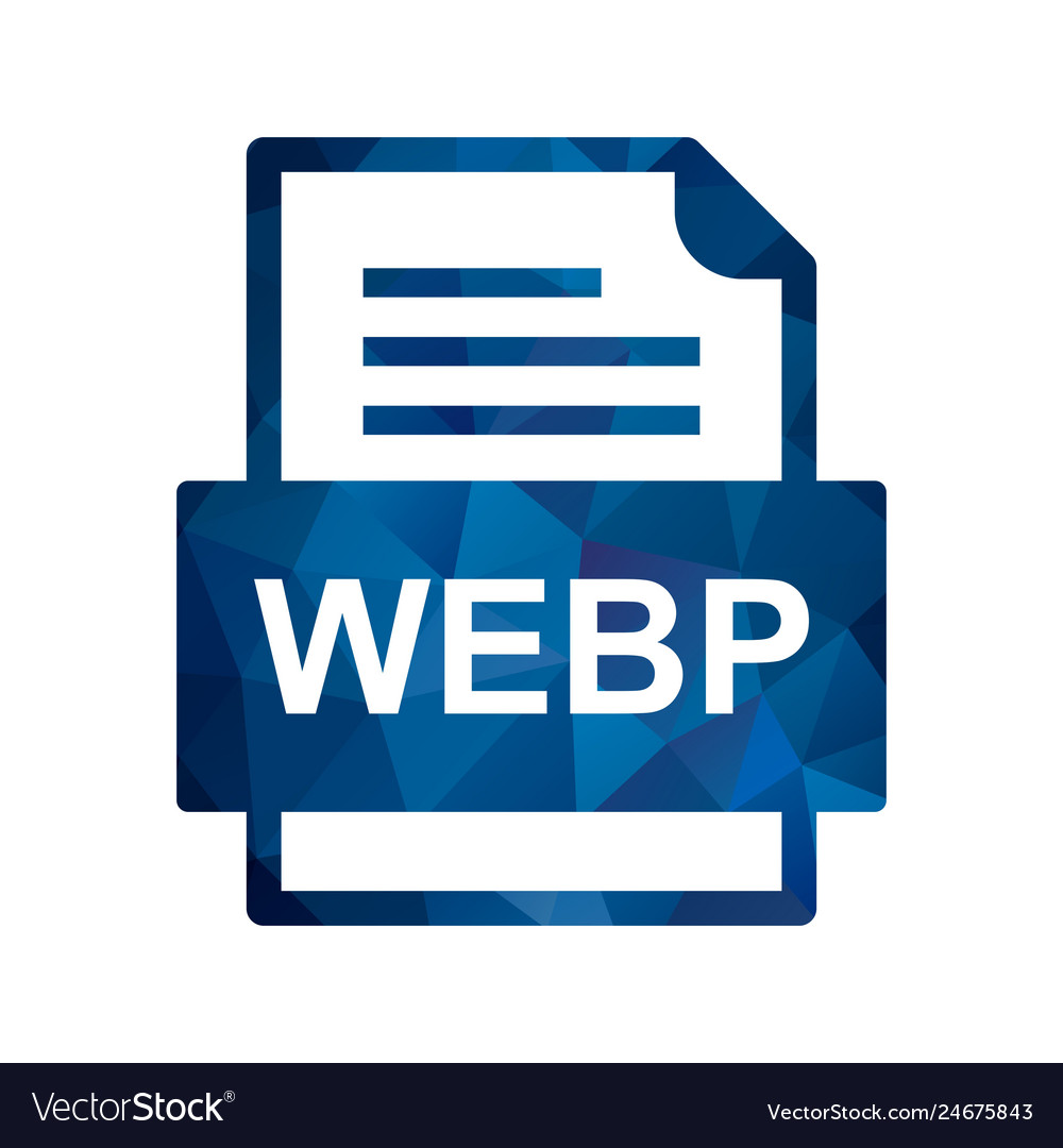Webp file document icon