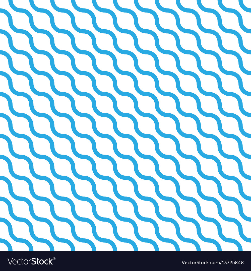 Abstract seamless pattern with blue waves vector image Abstract seamless pattern with blue waves