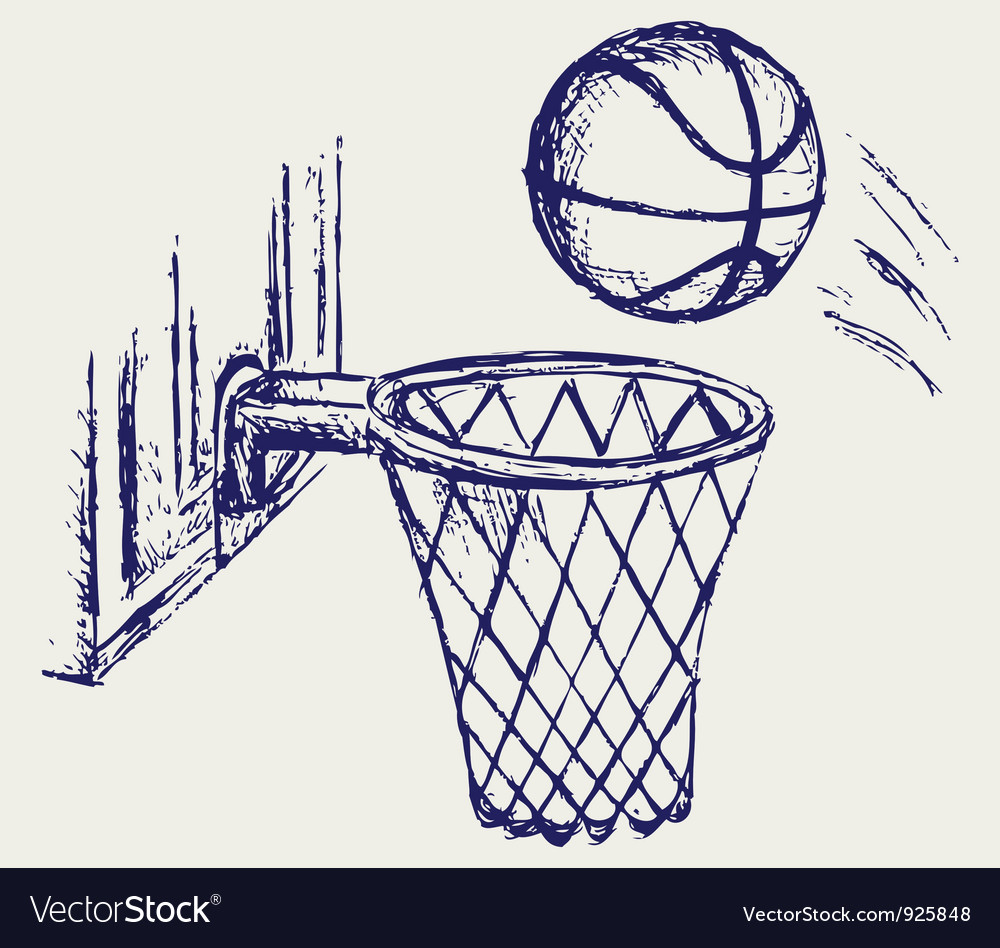 basketball ball royalty free vector image vectorstock basketball drawing pictures