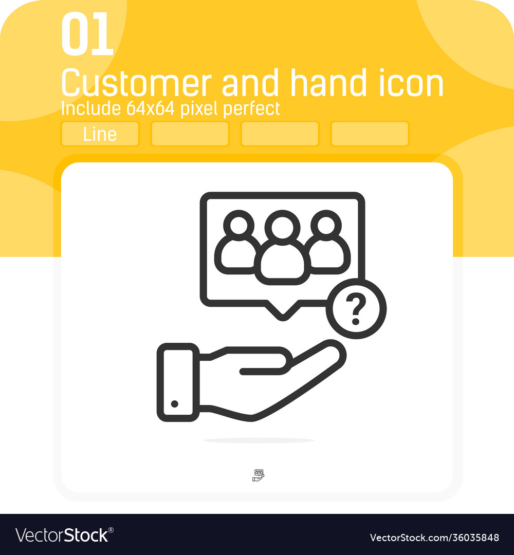 Customer icon with question mark sign