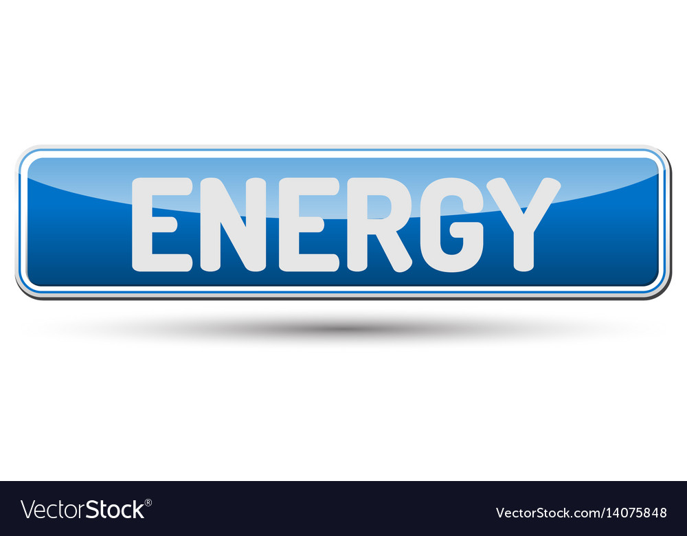 Energy - abstract beautiful button with text