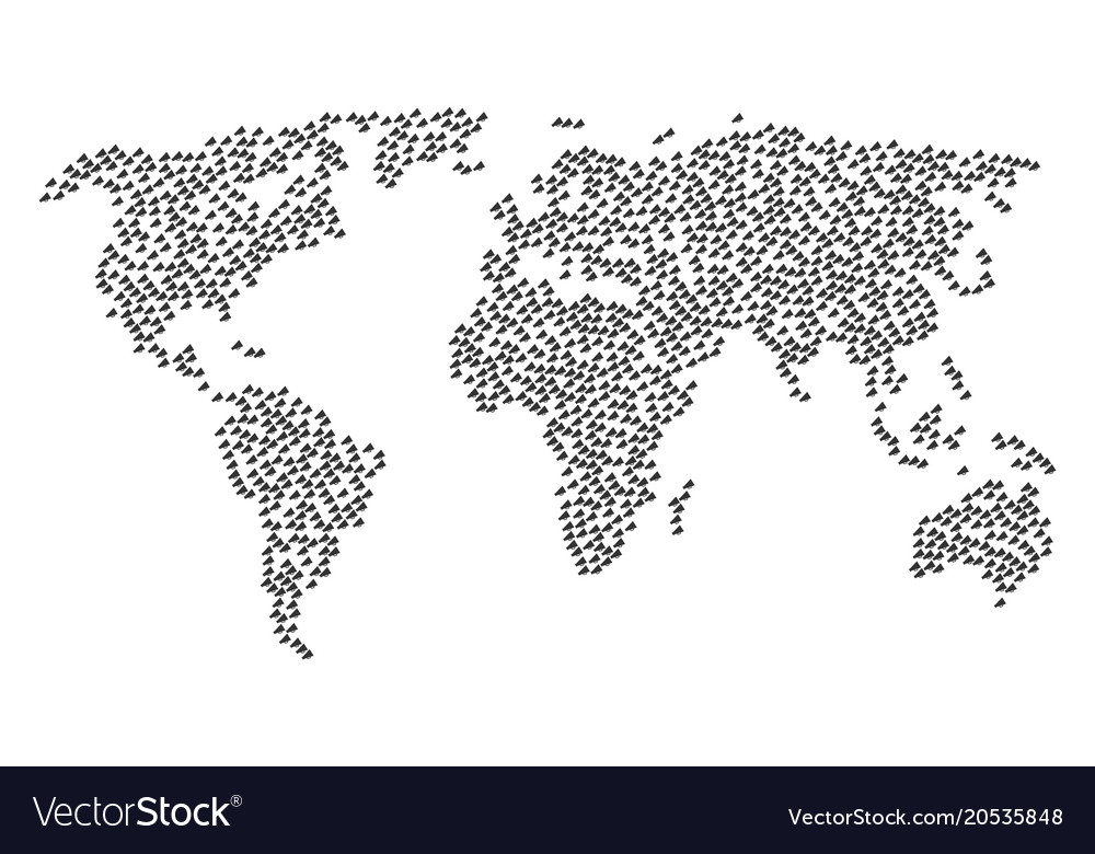 Global map pattern of megaphone items