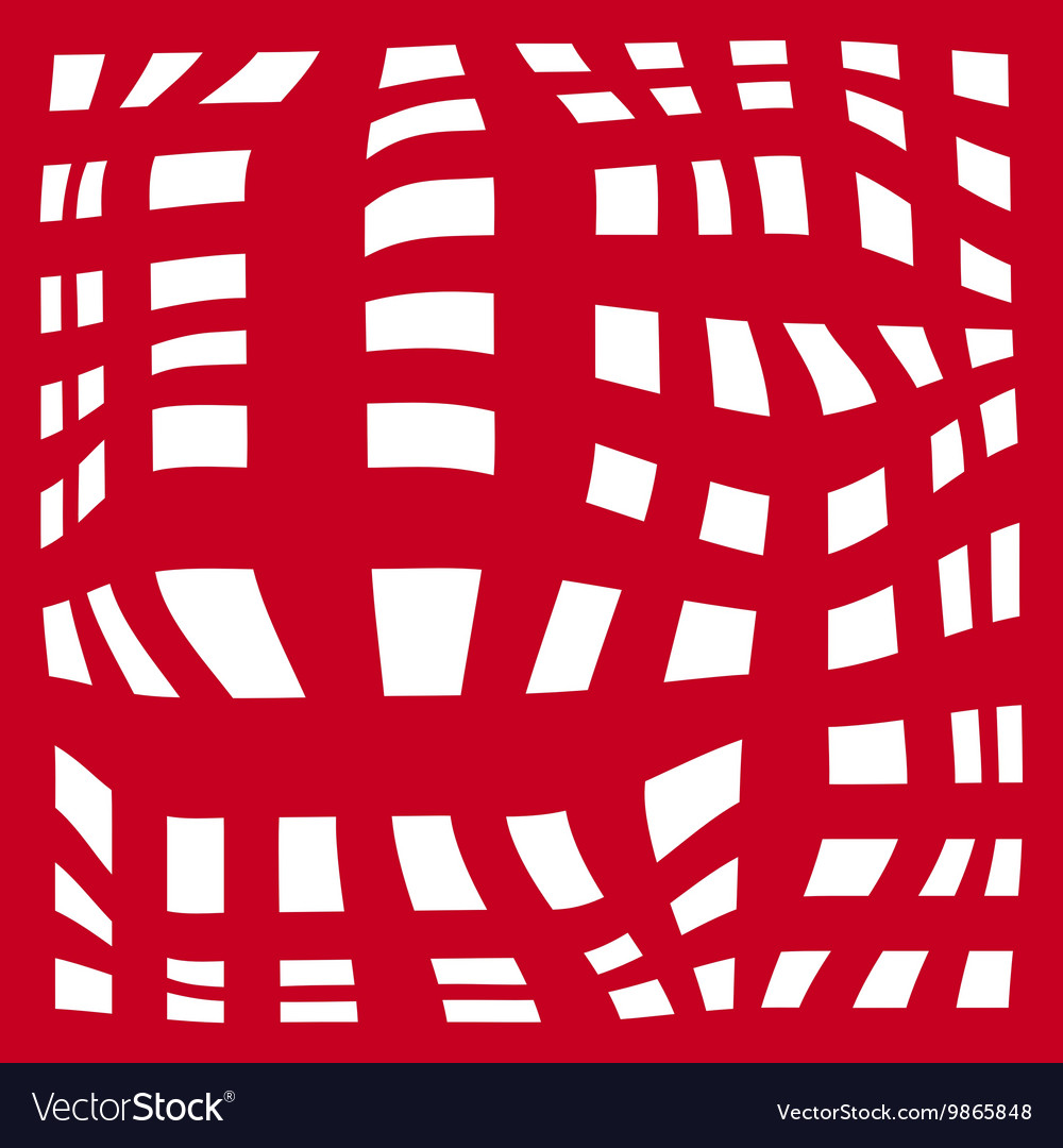 Grid abstract background red and white zebra