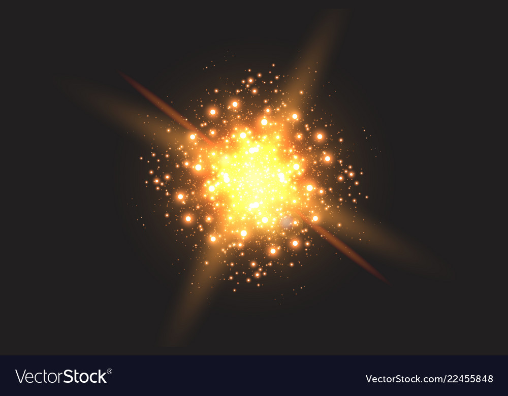 Light effect glow star flashed sequins