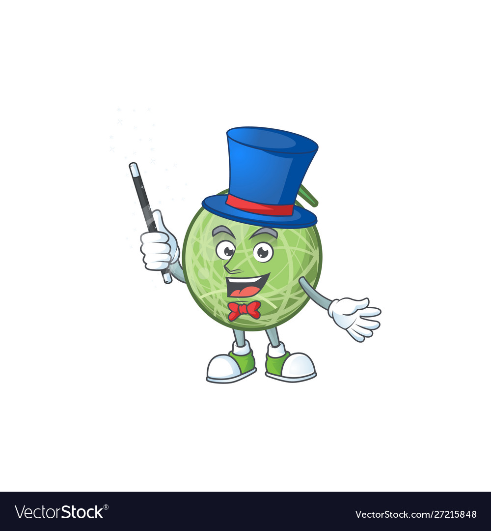 Magician design melon cartoon character for fruit