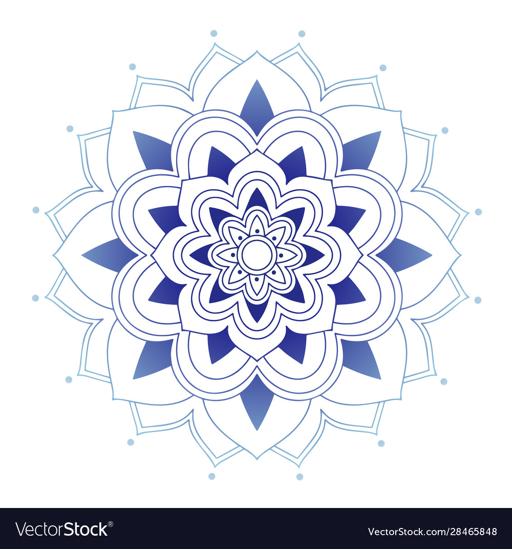 Mandala patterns on isolated background