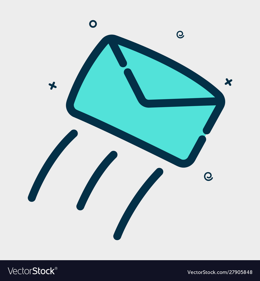 Message icon in a modern style Vector Image Message icon in a modern style