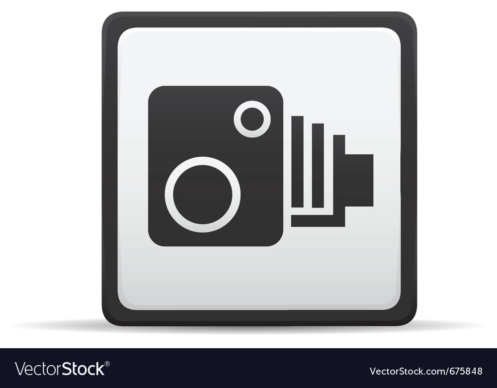 Speed camera icon Royalty Free Vector Image - VectorStock