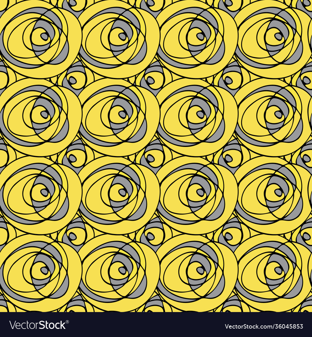 Abstract paint dab circle seamless pattern