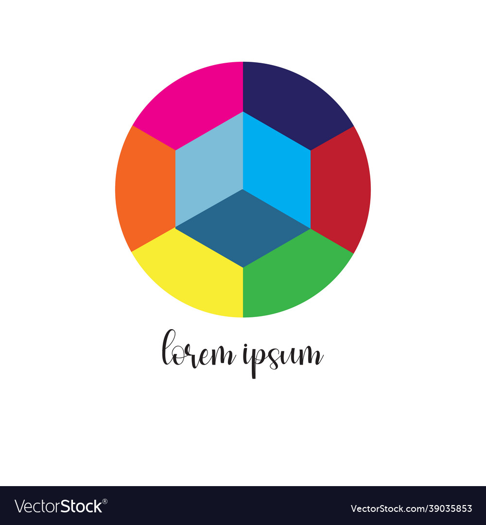 Box design with circle full color can be used Vector Image Box design with circle full color can be used