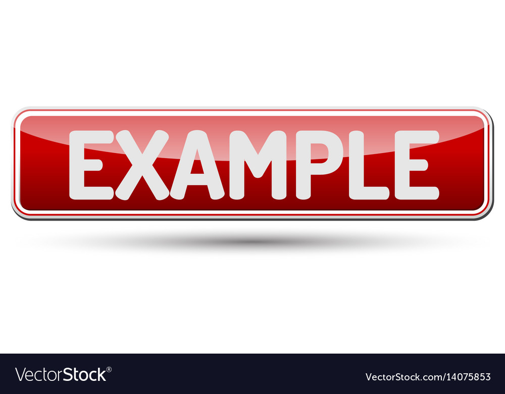 Example - abstract beautiful button with text Vector Image