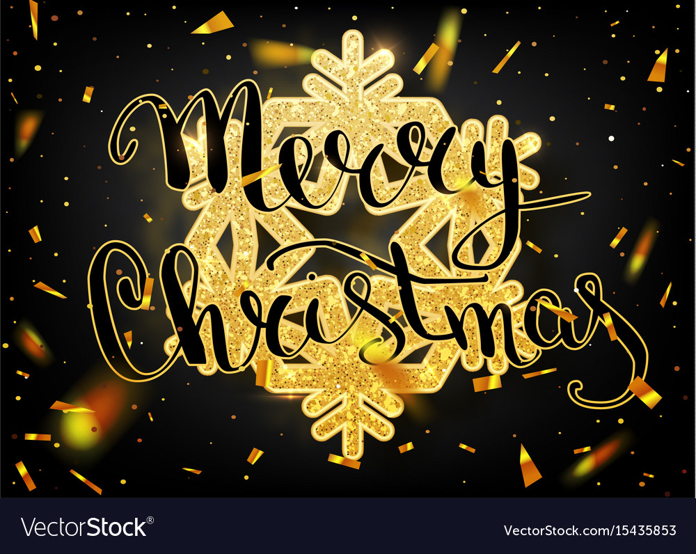 Gold Weihnachtsbrief Festkarte