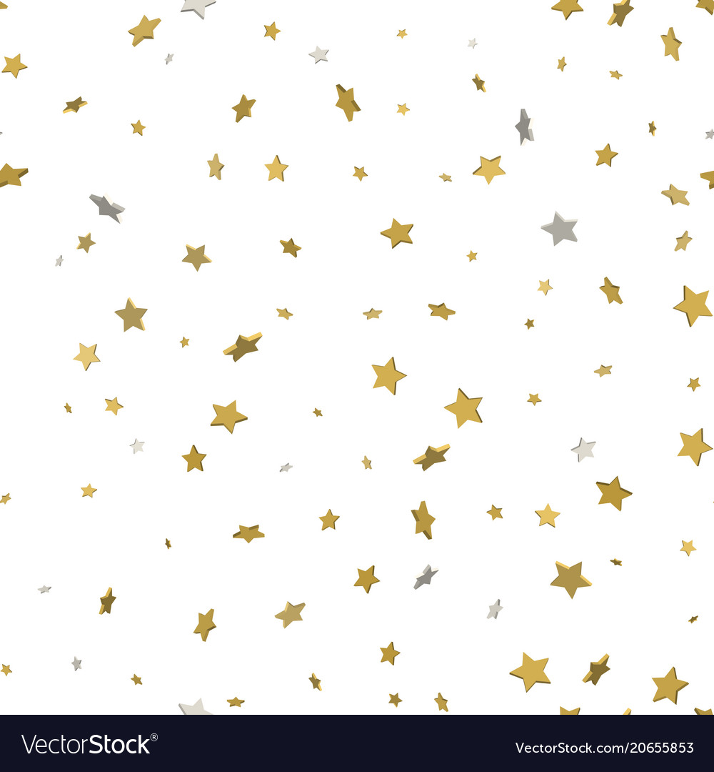 Gold glittering background star dust and golden Vector Image