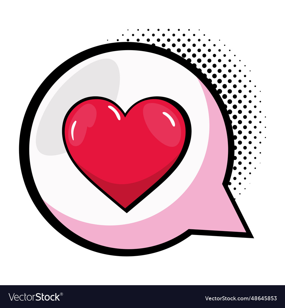 Love pop art speech Royalty Free Vector Image - VectorStock