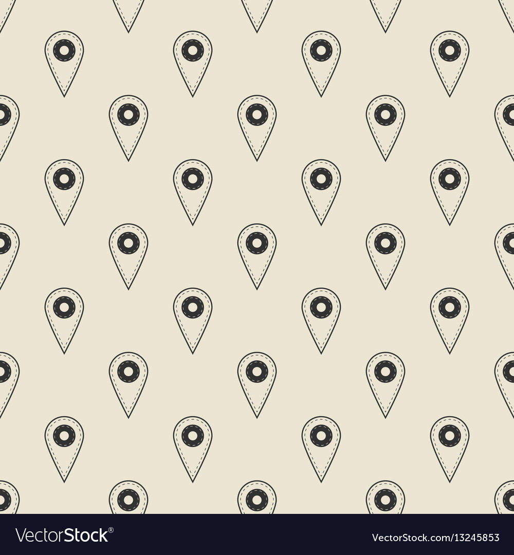 Map pointer seamless pattern