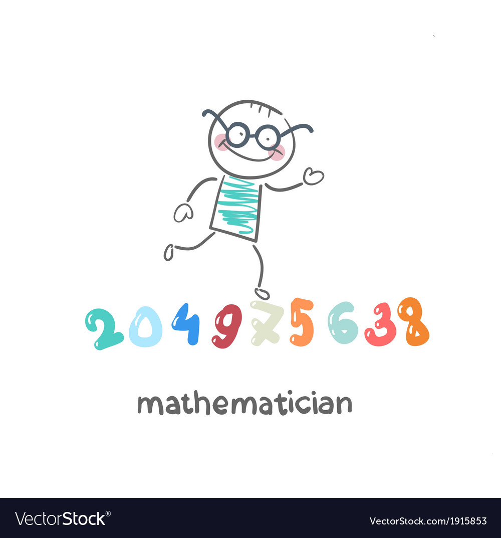 Mathematician runs on figures