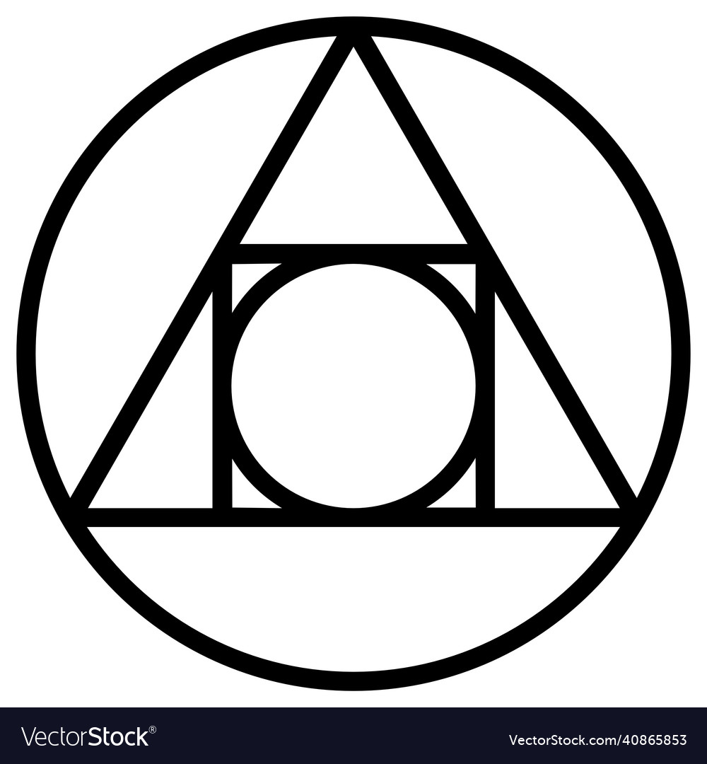 Philosophers stone Royalty Free Vector Image - VectorStock