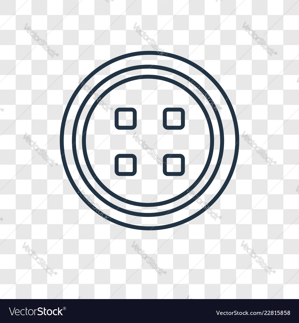 Button concept linear icon isolated