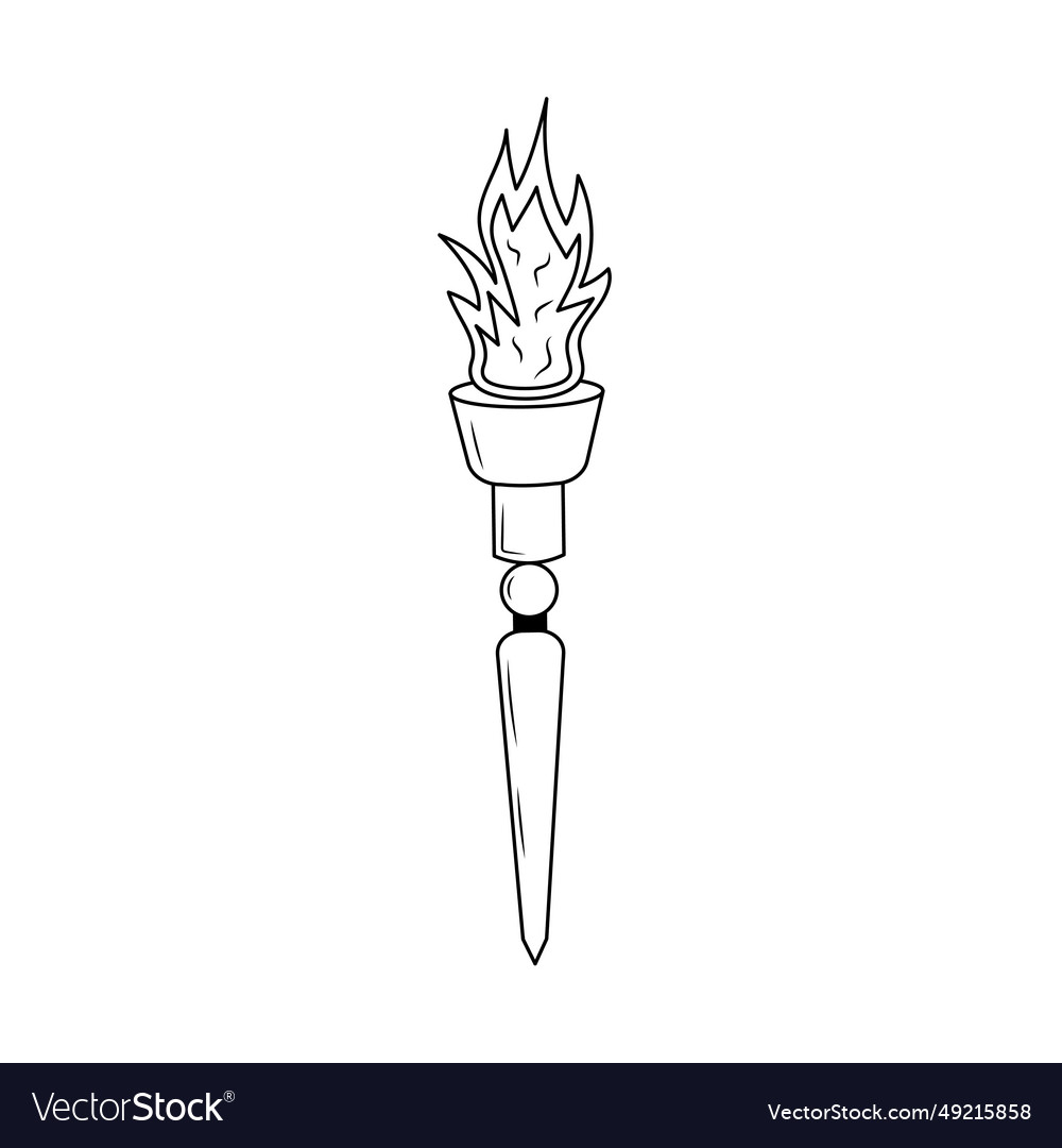 Fire Torch Icon - Celebration
