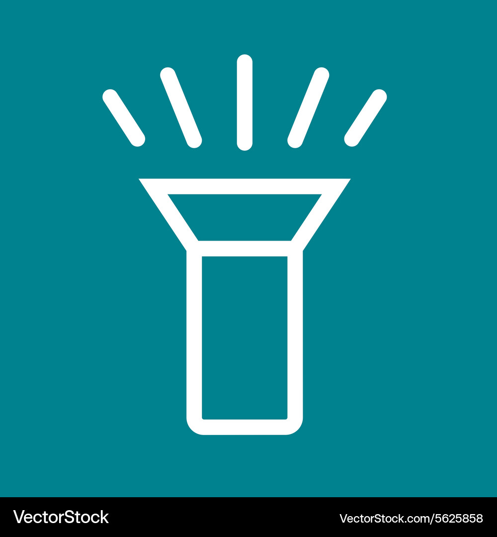 Flashlight Royalty Free Vector Image - VectorStock